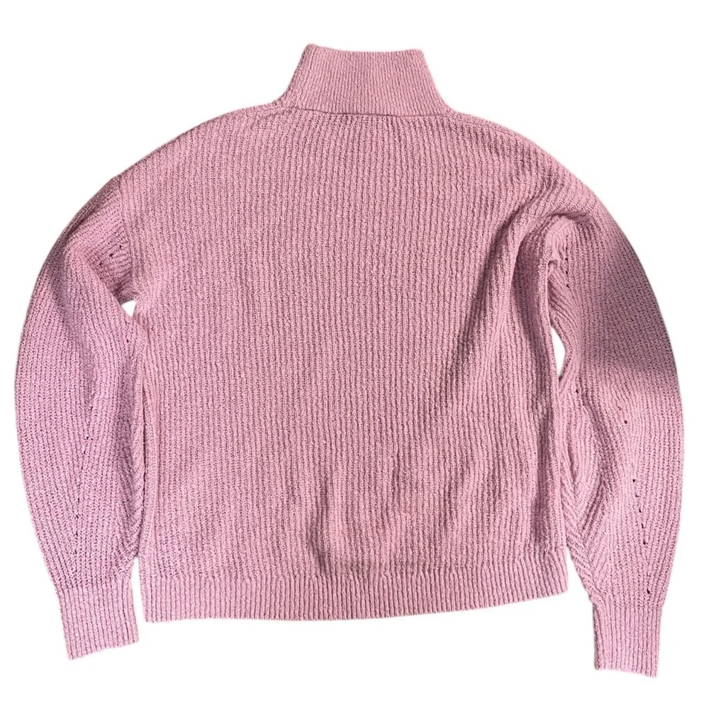 Ann Taylor Long Sleeve Turtleneck Wool blend Sweater, Medium. Light pink purple
